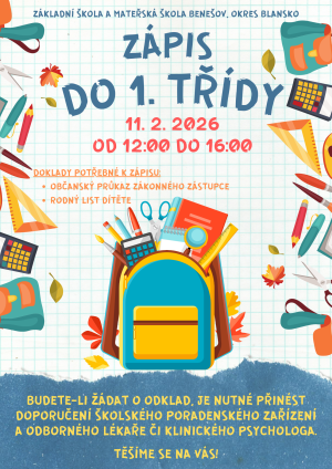 Zápis dětí do 1. třídy